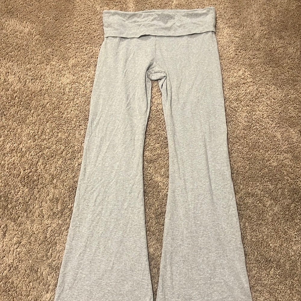 VS PINK Cotton Foldover Flared Leggings